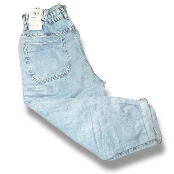 NWT ZARA Paper Bag Carrot Ankle Rigid Leg Blogger Fav. - Picture 13 of 16